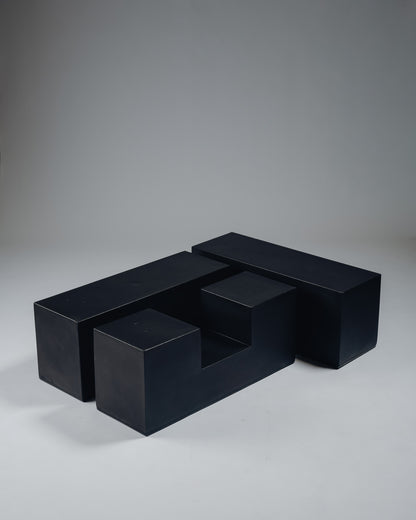 TABLE BASSE MODULABLE 'GLI SCACCHI', MARIO BELLINI, 1970s