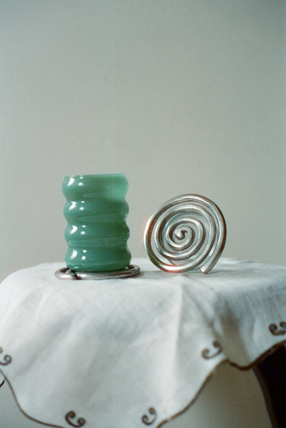 SET DE 4 DESSOUS-DE-VERRES EN SPIRALE