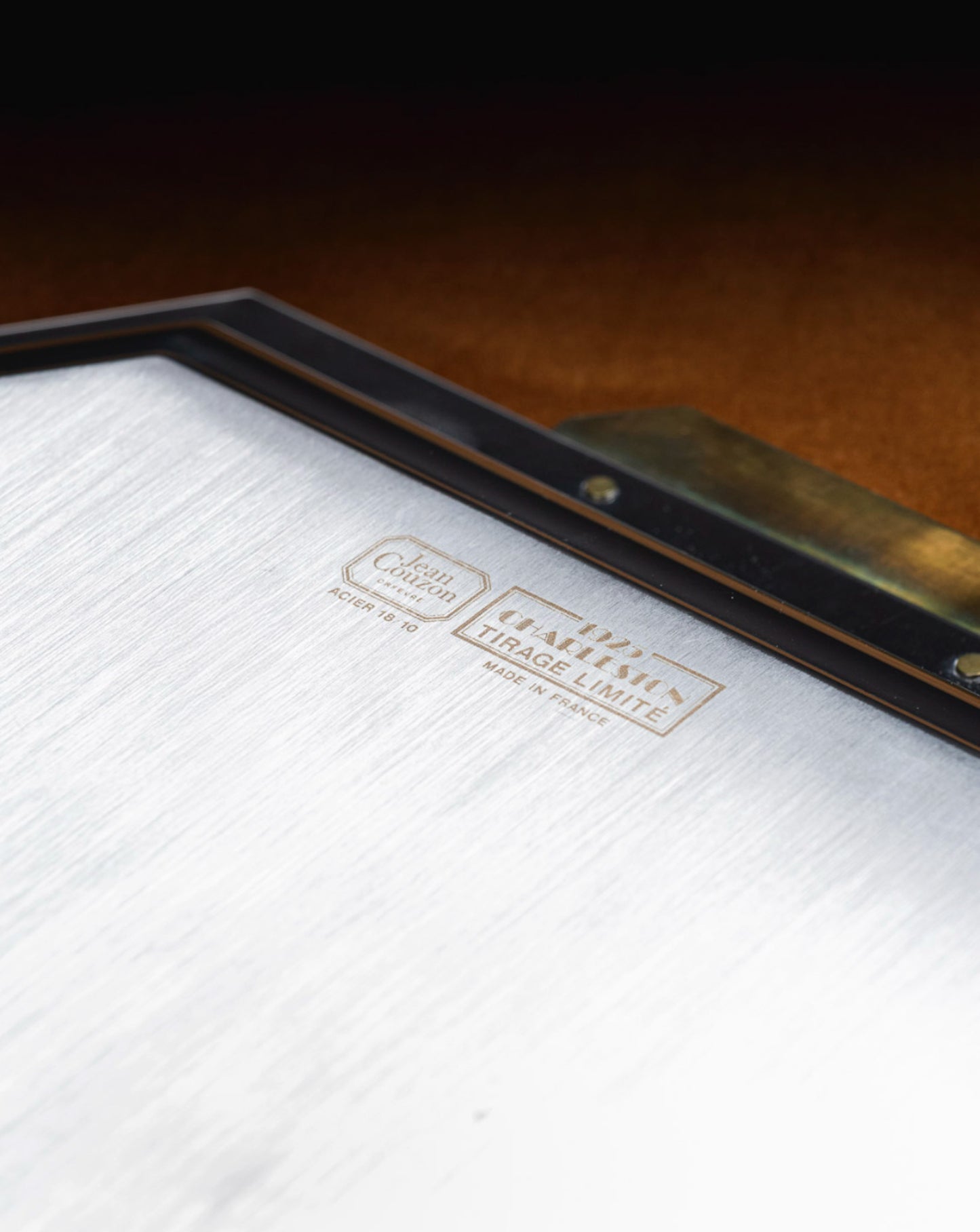 LARGE CHARLESTON TRAY, JEAN COUZON, 1970s