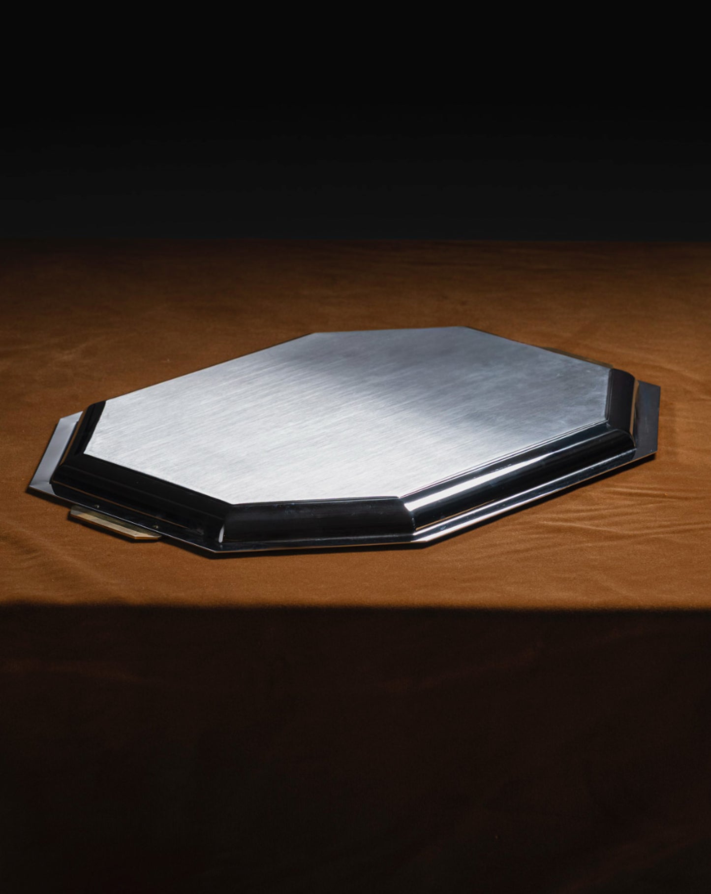 LARGE CHARLESTON TRAY, JEAN COUZON, 1970s