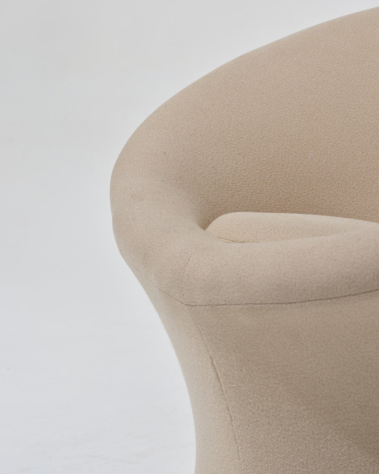 FAUTEUIL MUSHROOM TISSU KVADRAT BEIGE, PIERRE PAULIN, 1970s