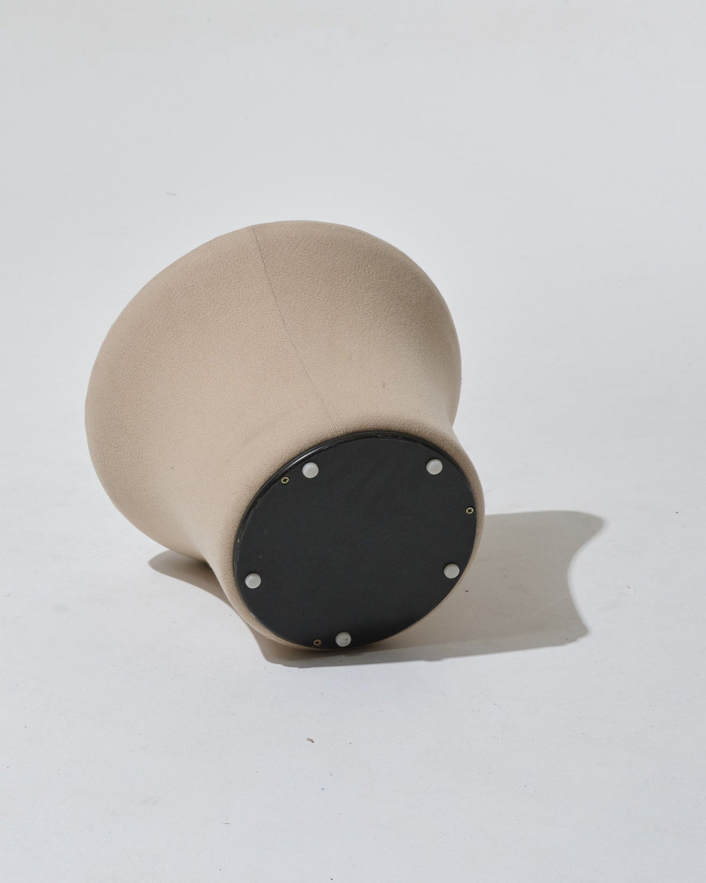 OTTOMAN MUSHROOM KVADRAT BEIGE FABRIC, PIERRE PAULIN, 1970s