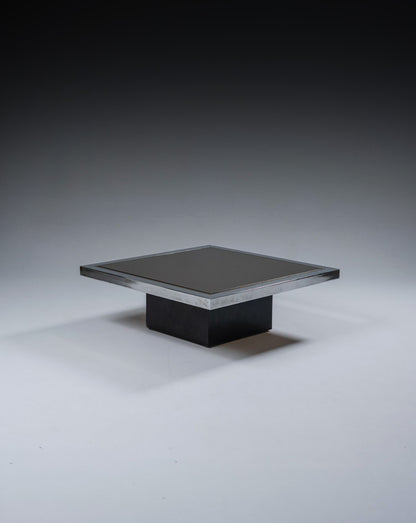 TABLE BASSE EN VERRE FUMÉ, 1970s