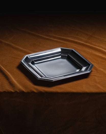 METAL PLATTER, BOUILLET BOURDELLE, 1930S