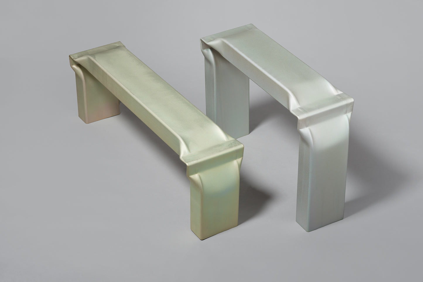 BANC "TUBE STOOL ZINC-PLATED"