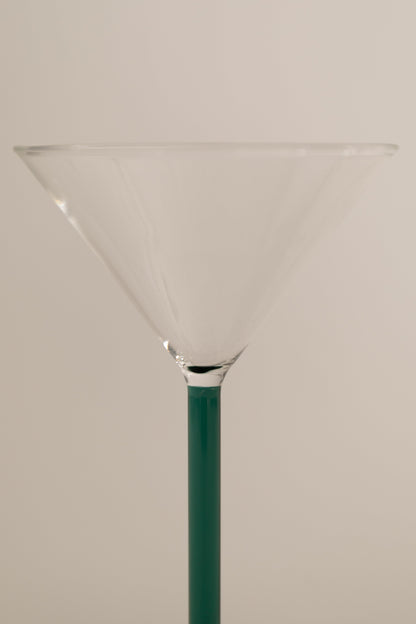 Pair of piano cocktail glasses