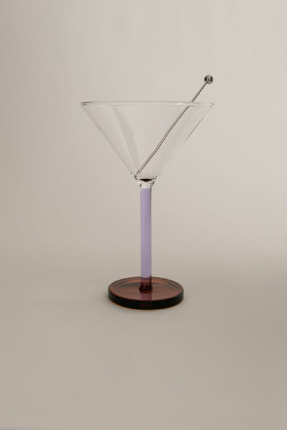 Pair of piano cocktail glasses
