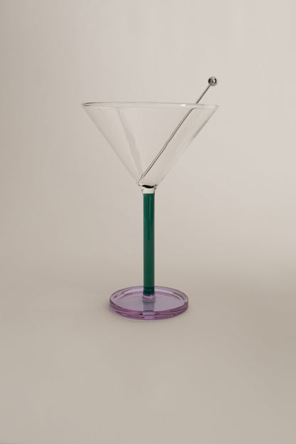 Pair of piano cocktail glasses