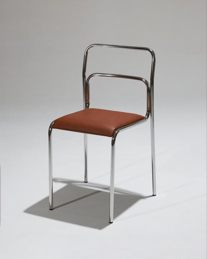 CHAISE EN ACIER TUBULAIRE, 1980s