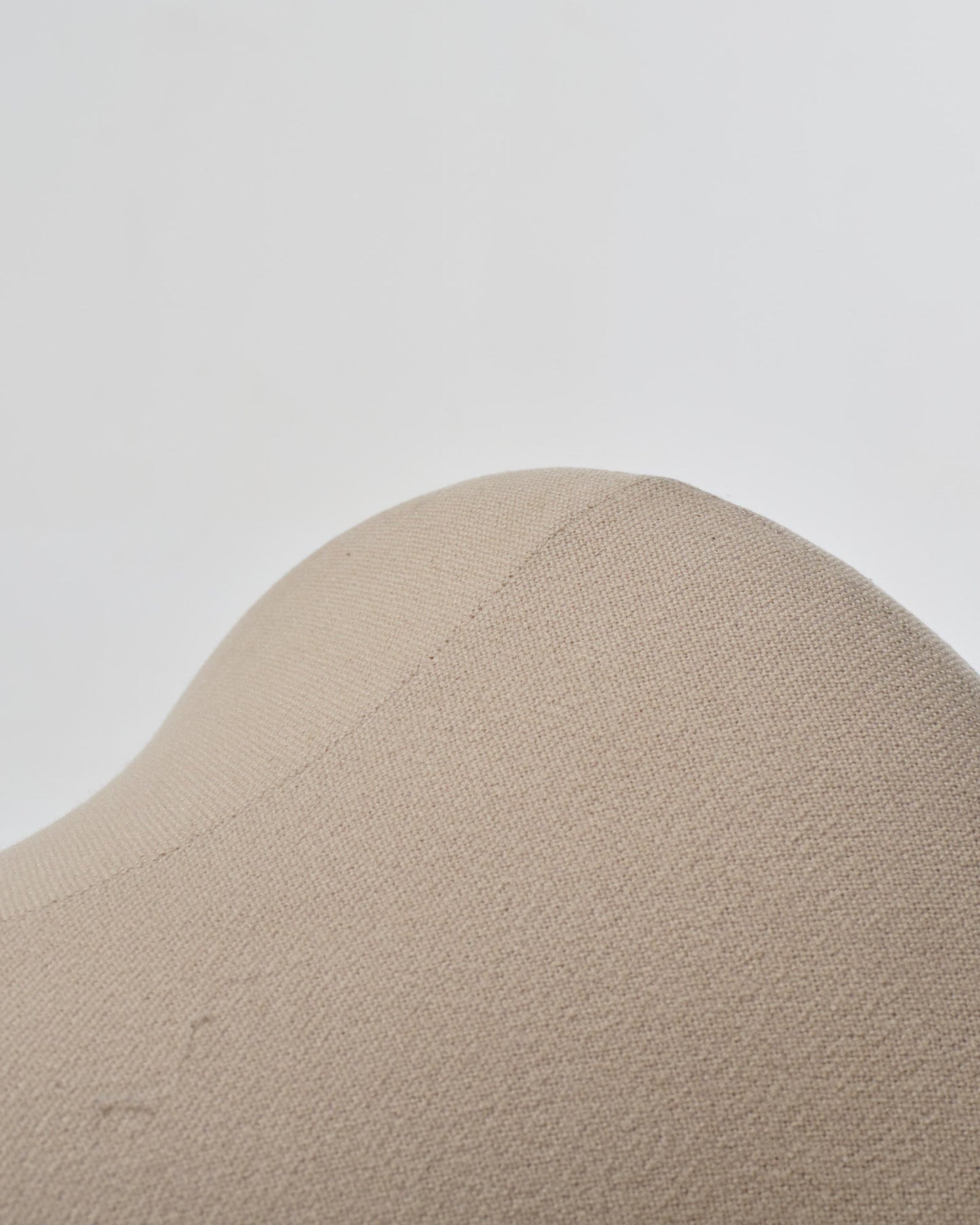OTTOMAN MUSHROOM KVADRAT BEIGE FABRIC, PIERRE PAULIN, 1970s