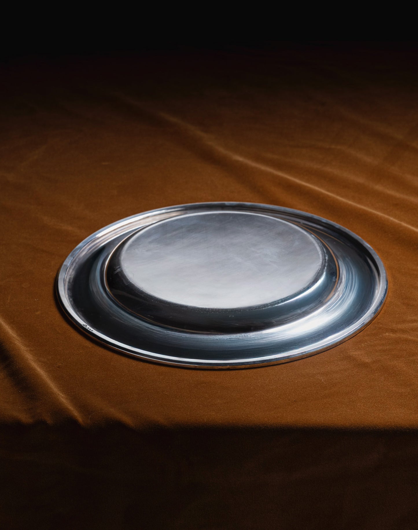 PLAT DE SERVICE ROND, CHRISTOFLE, 1970s
