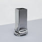 SMALL SQUARE VASE "PRESSURE" CHROME