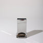 SMALL RECTANGULAR "PRESSURE" CHROME VASE