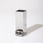 SMALL SQUARE VASE "PRESSURE" CHROME