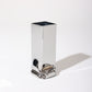 SMALL SQUARE VASE "PRESSURE" CHROME