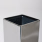 SMALL SQUARE VASE "PRESSURE" CHROME