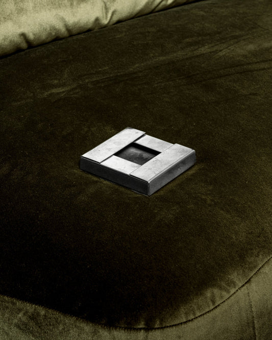 CENDRIER HAVANA EN MÉTAL CARRÉ, GUIDO MARIA ROSATI, 1970s