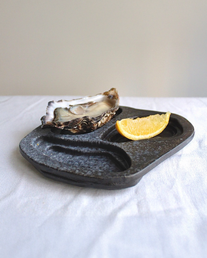 ASSIETTE À HUÎTRES EN GRÈS BAH OUI SMALL