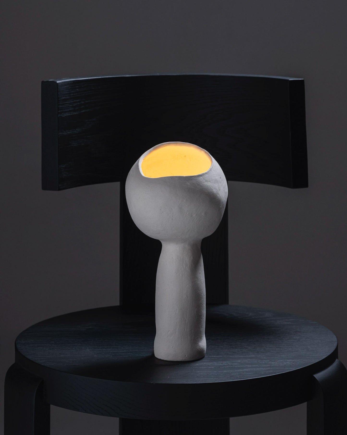 LAMPE A POSER GLOBE EN GRÉS