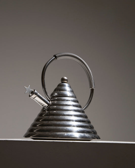 ARCHIMEDES STEEL KETTLE, STELLA COLLECTION, 1980s