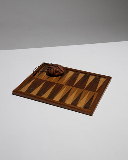 JEU DE BACKGAMMON EN BOIS