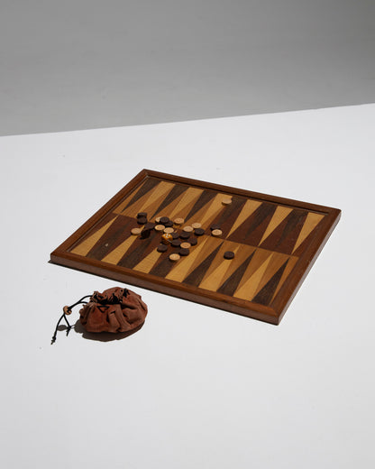 JEU DE BACKGAMMON EN BOIS