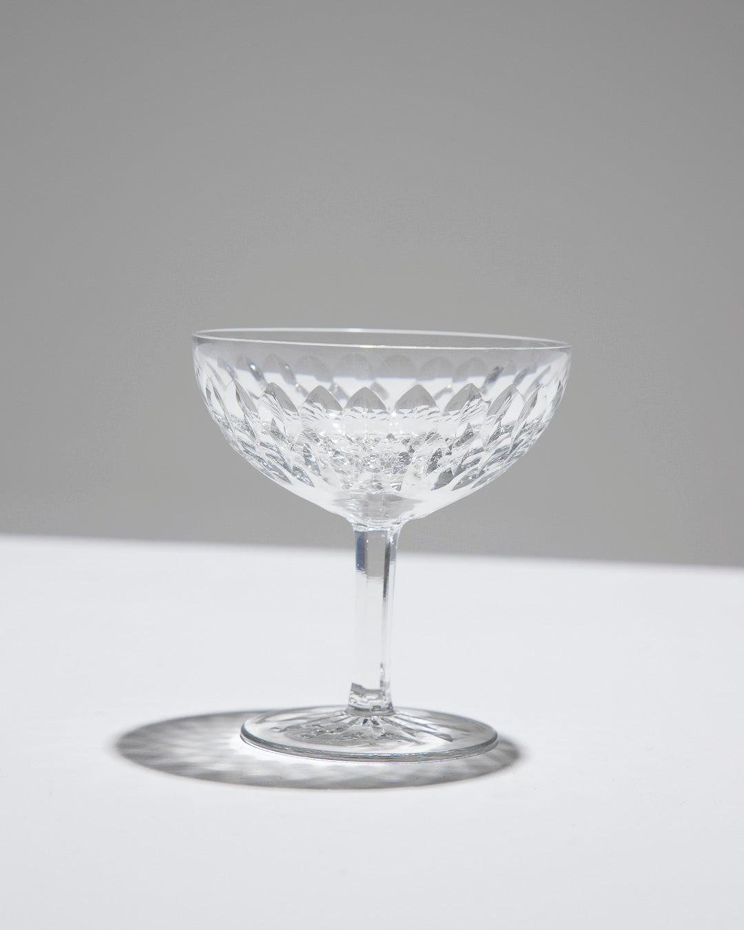 Set von 6 Crystal Champagnes Cups