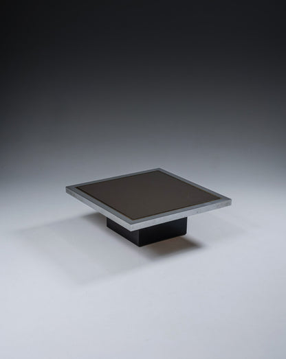 TABLE BASSE EN VERRE FUMÉ, 1970s