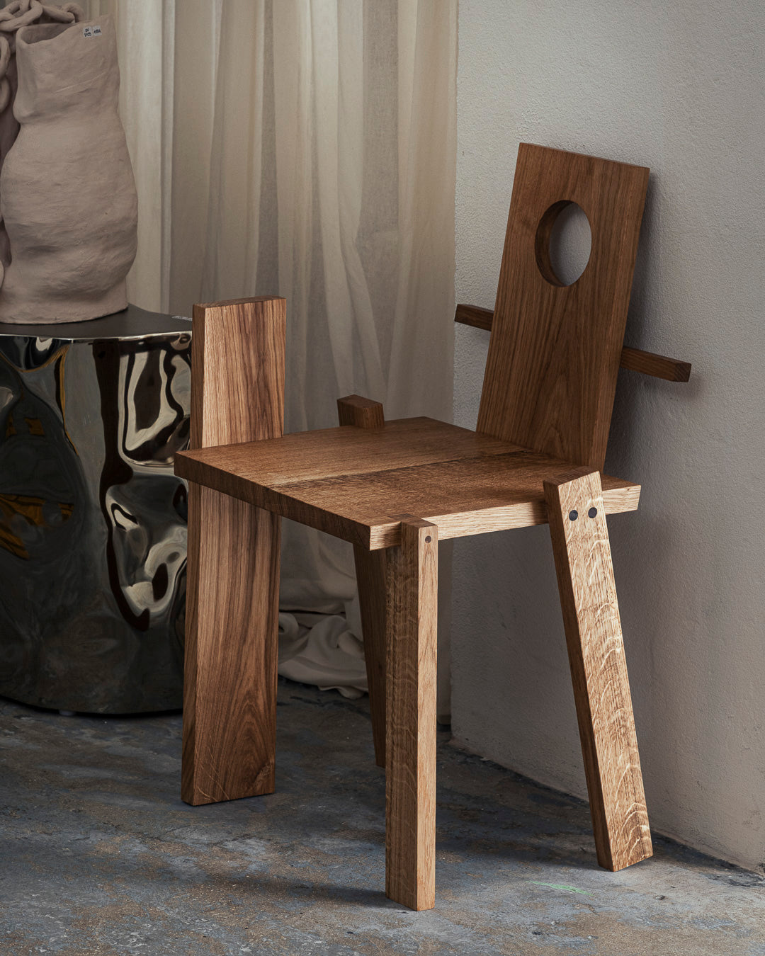 CHAISE S1-01 EN CHÊNE BLANC