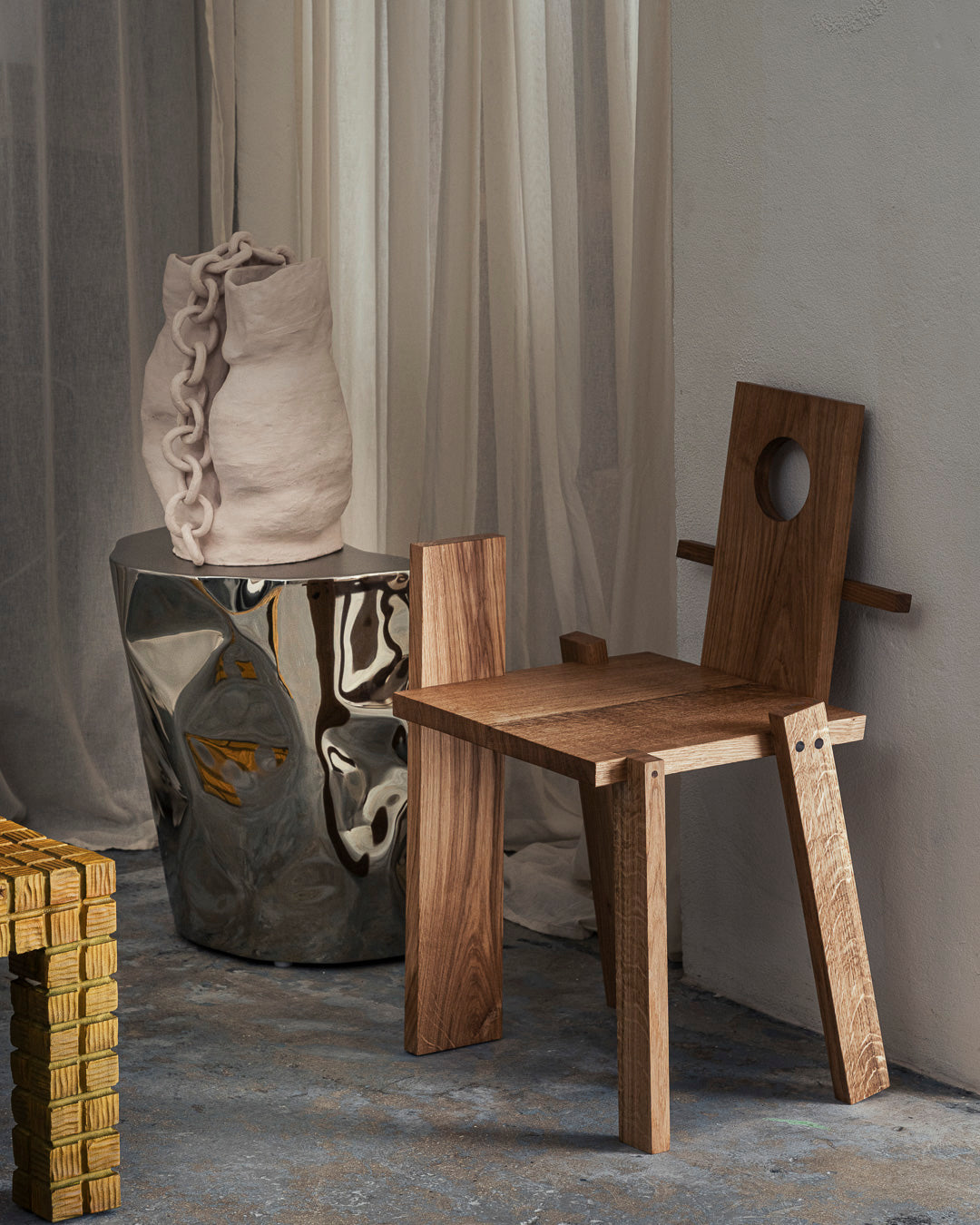 CHAISE S1-01 EN CHÊNE BLANC