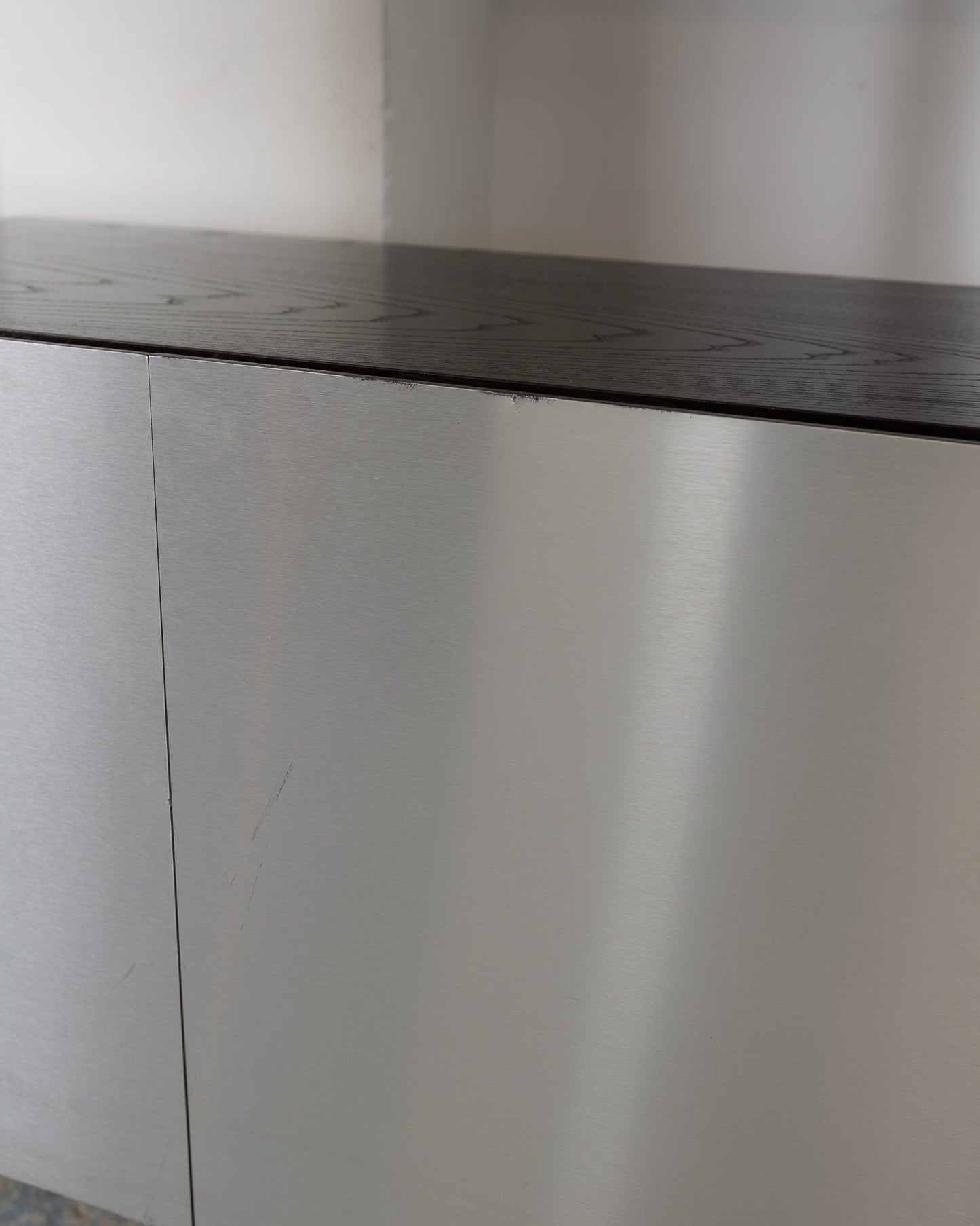 ÉTAGÈRES EN BOIS ET INOX, ROCHE BOBOIS, 1970s