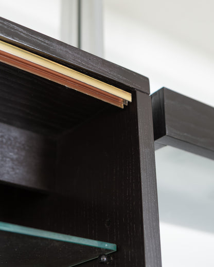 ÉTAGÈRES EN BOIS ET INOX, ROCHE BOBOIS, 1970s