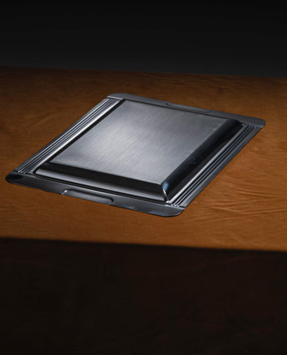 COUZON STEEL AND GOLD TRAY, 1970s