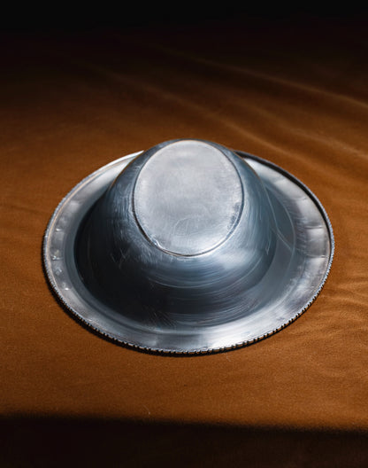 OVAL METAL SERVING PLATTER, 1950s