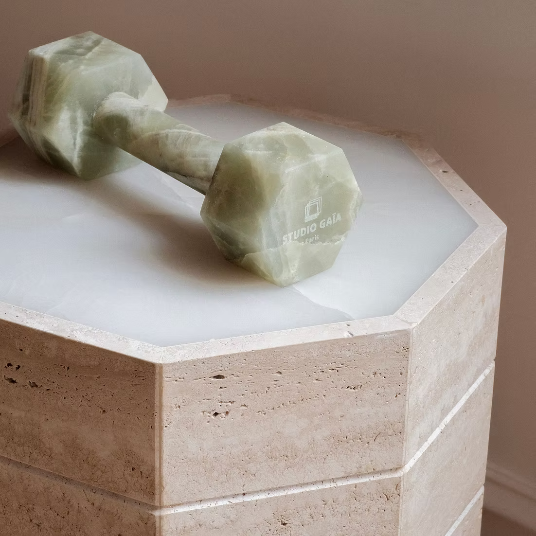 HALTÈRE HERACKLES EN ONYX VERT