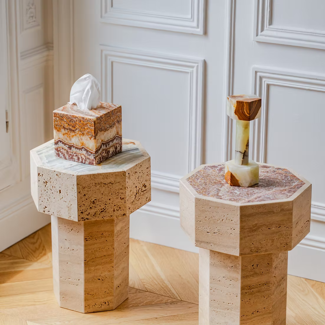 HALTÈRE HERACKLES EN ONYX AMBRE