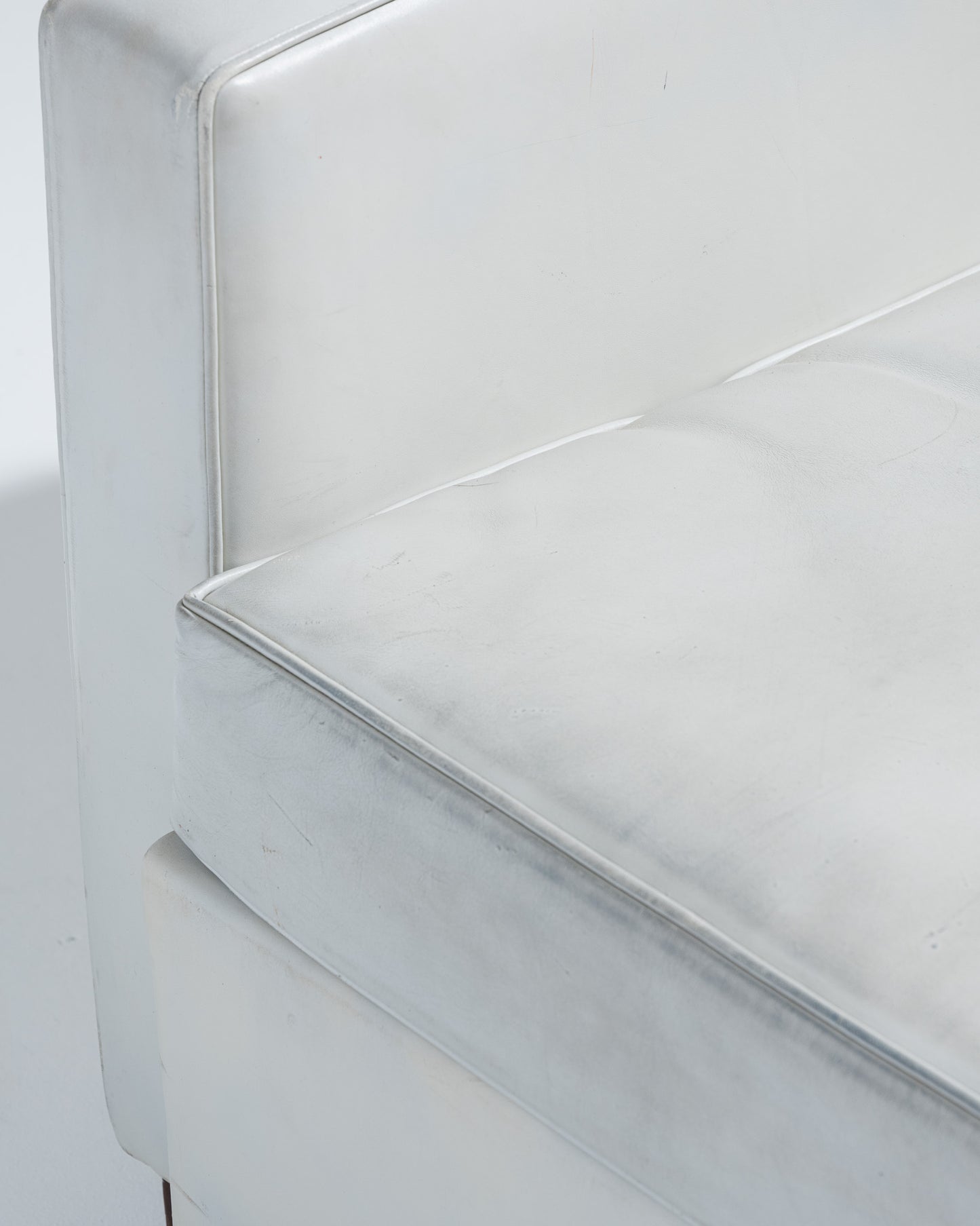 FAUTEUIL EN CUIR ART DÉCO, JACQUES ADNET, 1930s