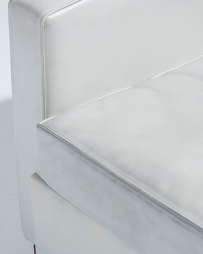 FAUTEUIL EN CUIR ART DÉCO, JACQUES ADNET, 1930s