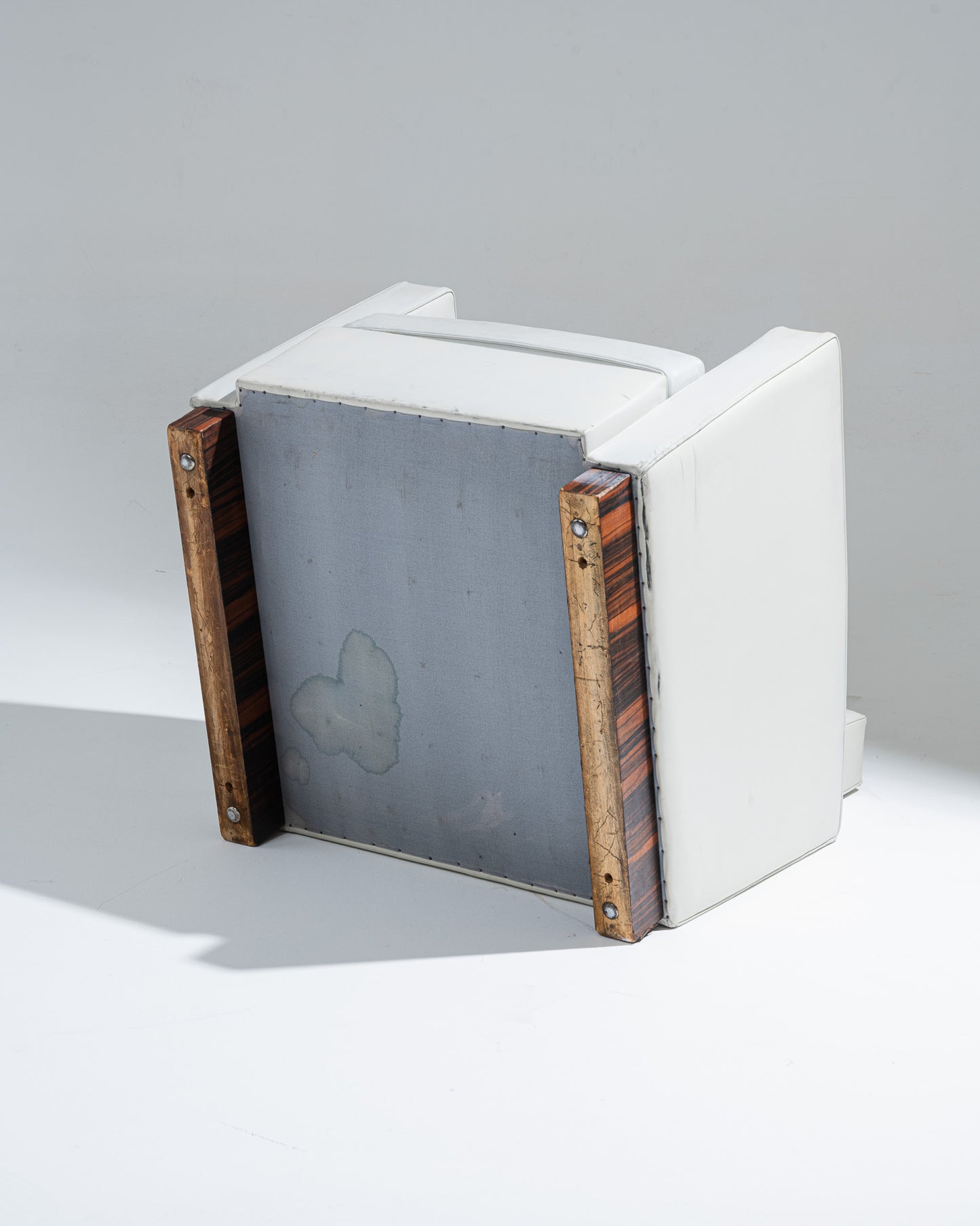 FAUTEUIL EN CUIR ART DÉCO, JACQUES ADNET, 1930s