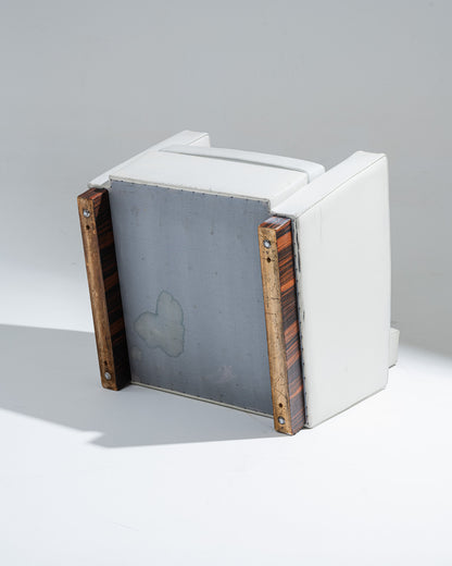 FAUTEUIL EN CUIR ART DÉCO, JACQUES ADNET, 1930s