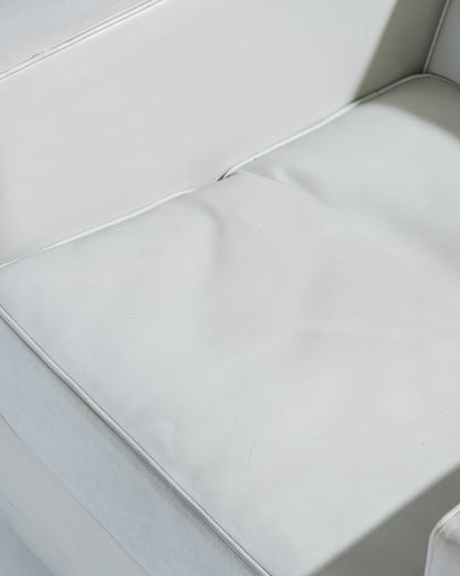 FAUTEUIL EN CUIR ART DÉCO, JACQUES ADNET, 1930s