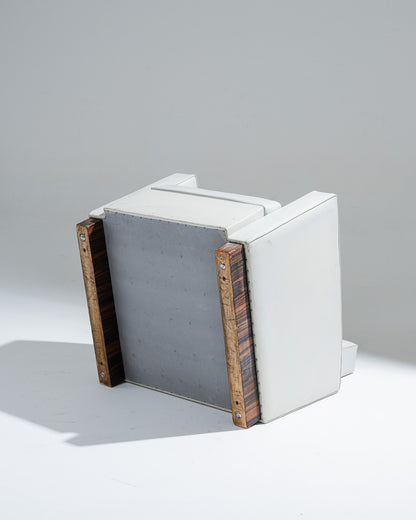 FAUTEUIL EN CUIR ART DÉCO, JACQUES ADNET, 1930s