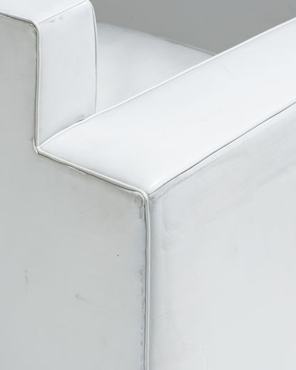 LEATHER SOFA, JACQUES ADNET, 1930s