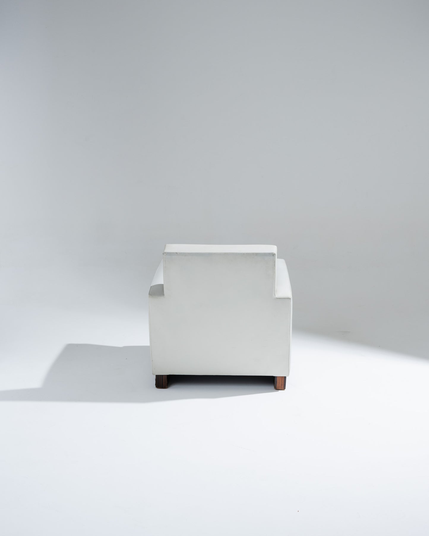 FAUTEUIL EN CUIR ART DÉCO, JACQUES ADNET, 1930s