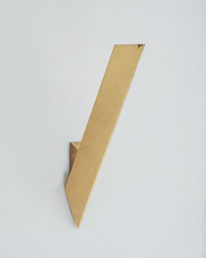 GILT METAL SCONCE, 1970s