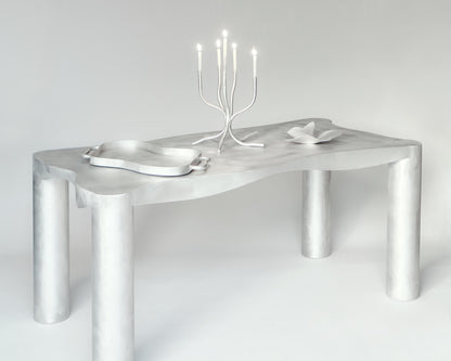 Aluminum dining table