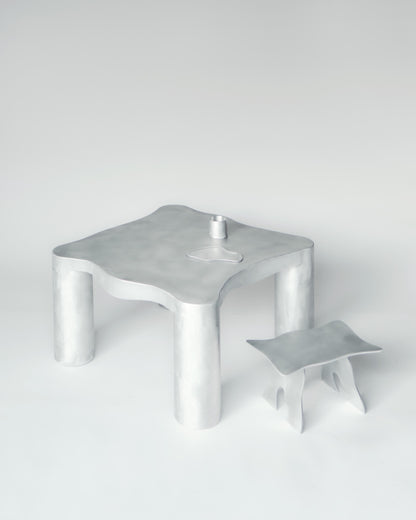 Couchtisch aus Aluminium