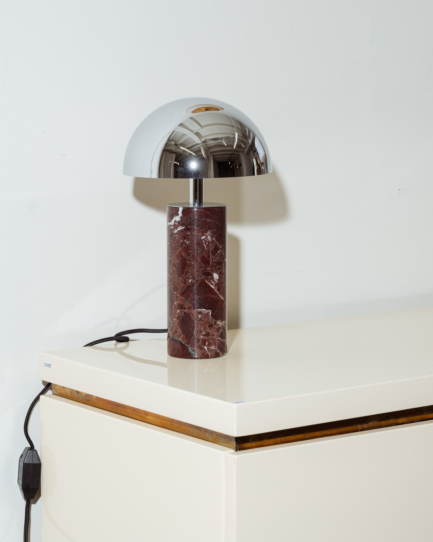 LAMPE DE TABLE ADEI EN MARBRE ET CHROME