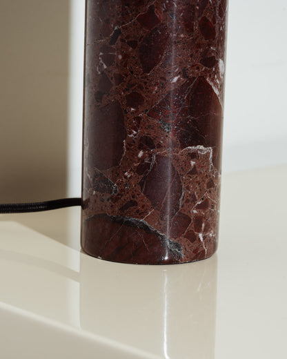 LAMPE DE TABLE ADEI EN MARBRE ET CHROME