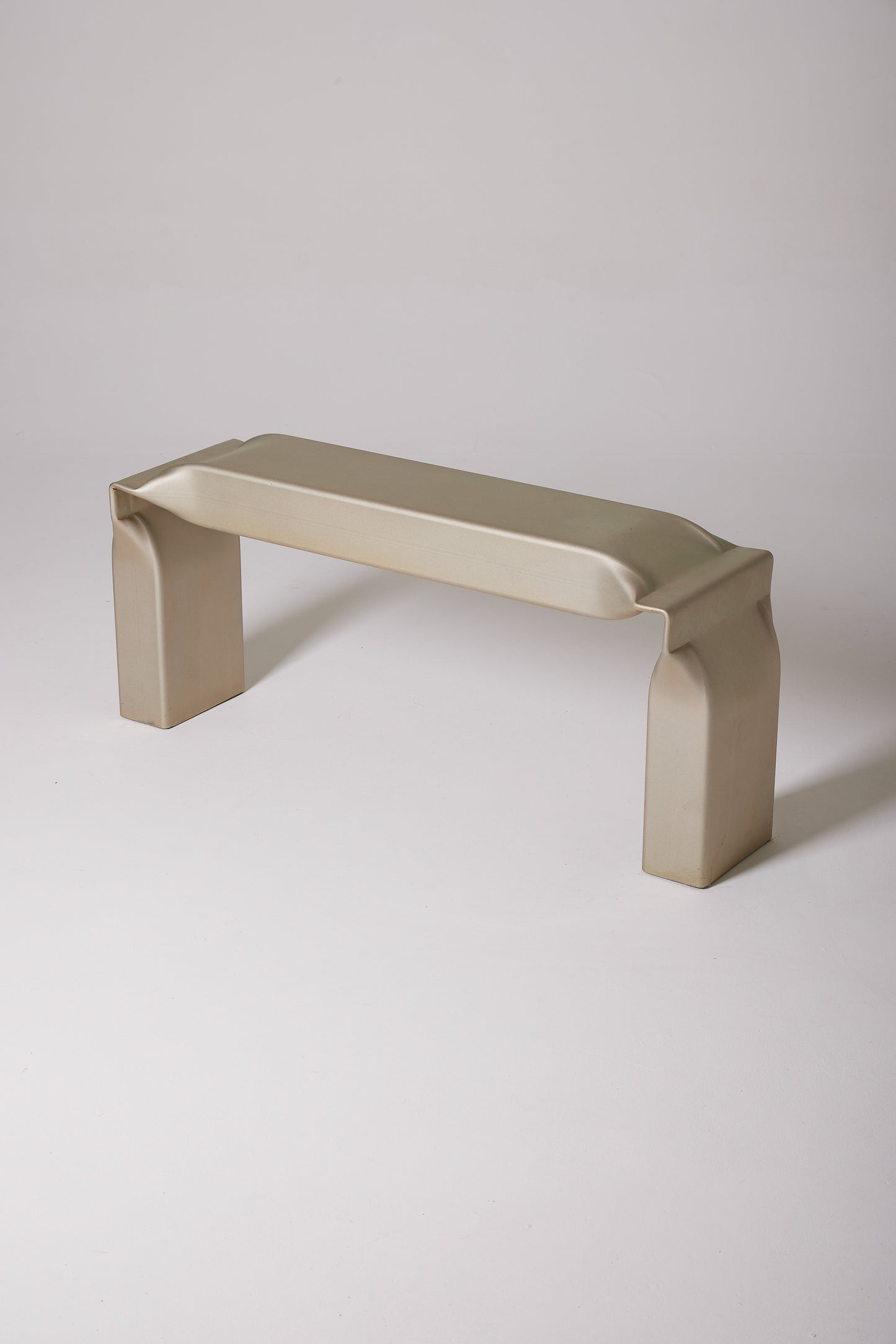 BANC "TUBE STOOL ZINC-PLATED"